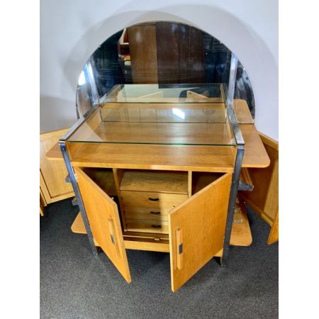 Art-Deco Sideboard aus massiver Eiche