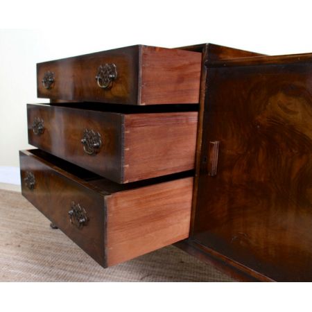 Antikes Art Deco Sideboard aus Nussbaumholz