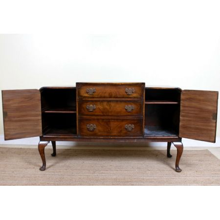 Antikes Art Deco Sideboard aus Nussbaumholz