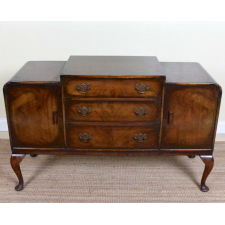 Antikes Art Deco Sideboard aus Nussbaumholz