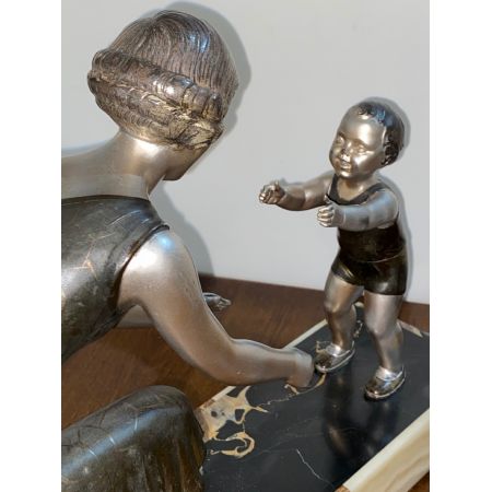 Antike Art-Deco-Skulptur von Lucien Gilbert (1904-1988)