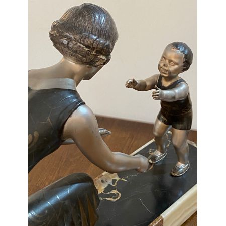 Antike Art-Deco-Skulptur von Lucien Gilbert (1904-1988)