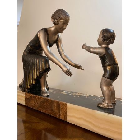 Antike Art-Deco-Skulptur von Lucien Gilbert (1904-1988)