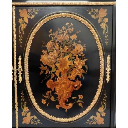 Premium! Antiker französischer Intarsien-Schrank, der Joseph Cremer zugeschrieben wird