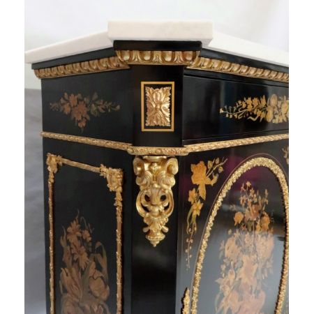 Premium! Antiker französischer Intarsien-Schrank, der Joseph Cremer zugeschrieben wird