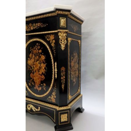 Premium! Antiker französischer Intarsien-Schrank, der Joseph Cremer zugeschrieben wird