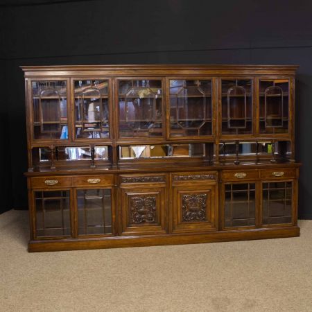 Premium! edwardianischer Bücherschrank von Harrods aus Palisander Massivholz antik