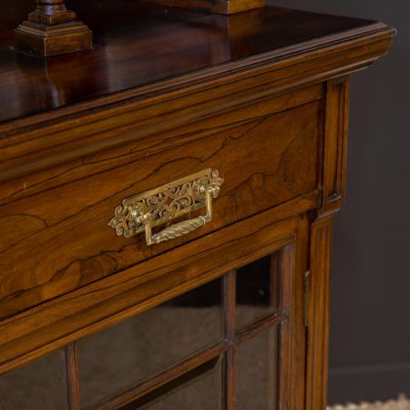 Premium! edwardianischer Bücherschrank von Harrods aus Palisander Massivholz antik