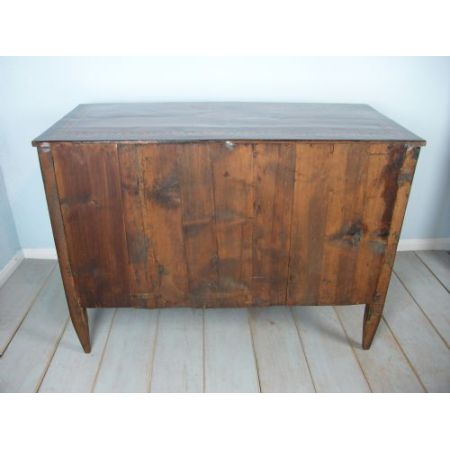 Premium! Italienische Kommode mit Intarsien aus Nussbaumholz Massivholz 18. Jh antik