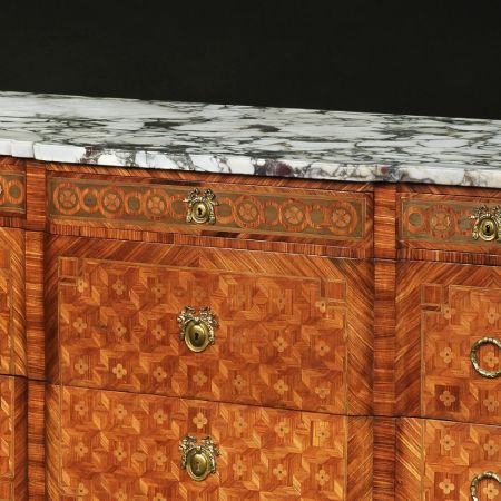 Premium! antike Breakfront-Kommode aus Königsholz Massivholz 1880-1900