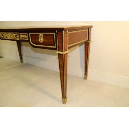 Antiker Schreibtsich aus Mahagoni Massivholz um 1880