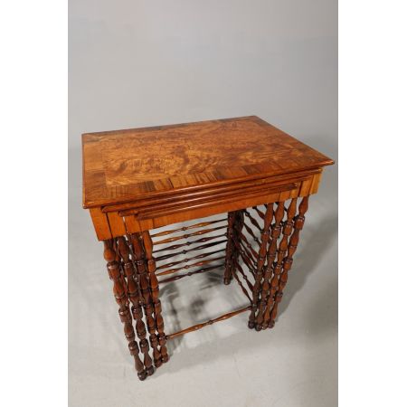 Premium! Antikes Quartett von Tischen von Gillows of Lancaster and London aus Palisander und Amboina Massivholz um 1815