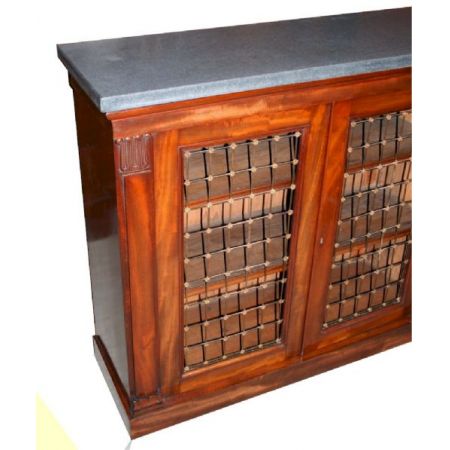 Premium! Antikes Paar 4-türige Mahagoni-Sideboards aus der Zeit George IV