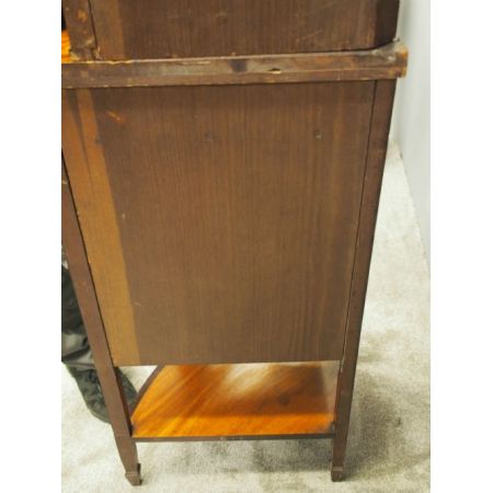 Antike Palisander Eckvitrine aus der viktorianischen Epoche