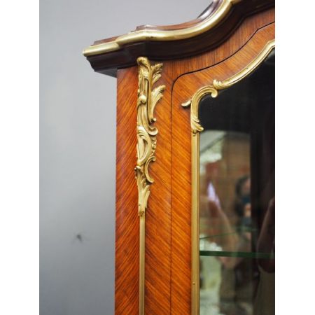 Antike Palisander Eckvitrine aus der viktorianischen Epoche