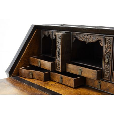 Premium! Antikes Paar niederländische Kolonialbureaus aus Padauk und Gratholz aus dem 19. Jahrhundert