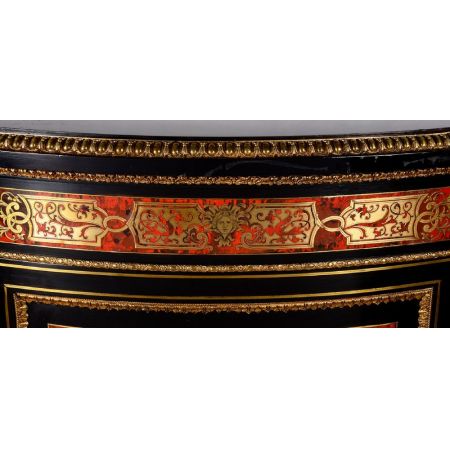 Französischer Boulleschrank Massivholz 19. Jahrhundert antik