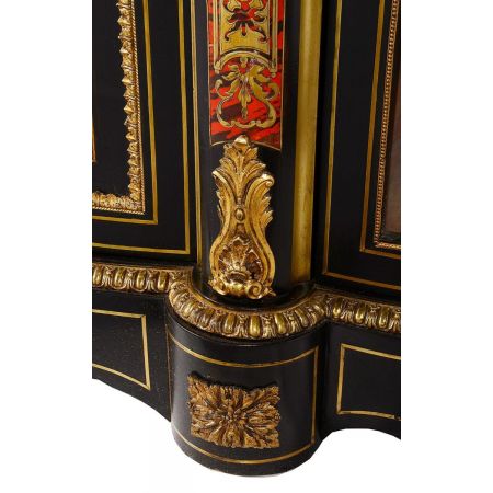 Französischer Boulleschrank Massivholz 19. Jahrhundert antik