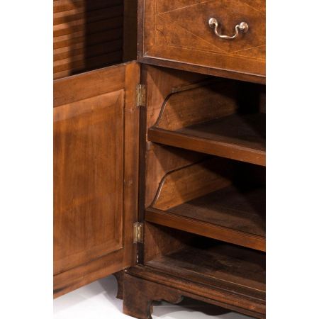 Antiker Bücherschrank aus der George-III-Periode aus Mahagoni Massivholz