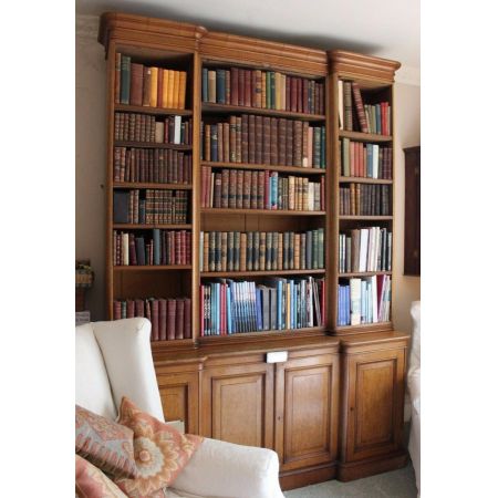 Antiker, viktorianischer Bücherschrank von Familie Patteson aus Massivholz