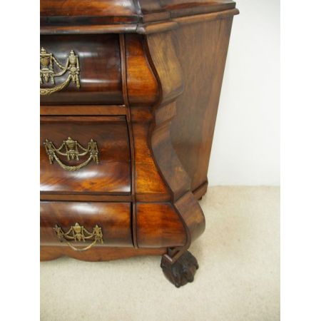 Antikes niederländisches Bookcase aus Walnussholz