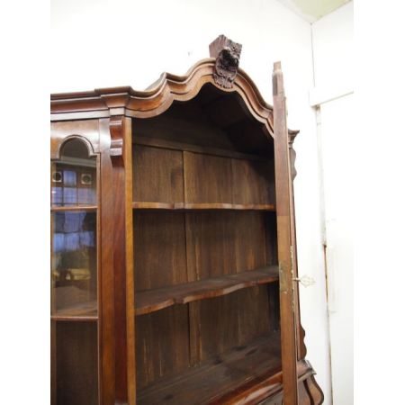 Antikes niederländisches Bookcase aus Walnussholz