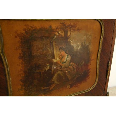 Antike französisch Kingwood Vernis Martin Schrank