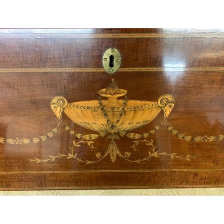 Antiker Inlaid Sekretär aus Mahagoni