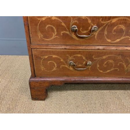 Antiker Inlaid Sekretär aus Mahagoni