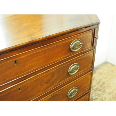 Antikes Inlaid Mahagoni Bücherregal aus der Zeit George III 