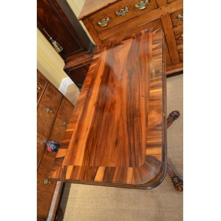 Regency Goncalo-Alves-Spielkartentisch aus Massivholz antik