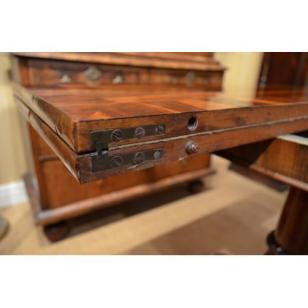 Regency Goncalo-Alves-Spielkartentisch aus Massivholz antik