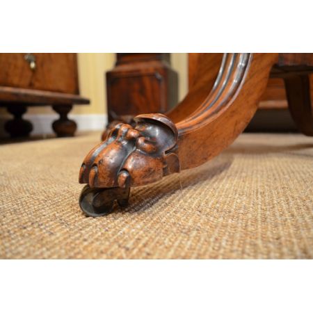 Regency Goncalo-Alves-Spielkartentisch aus Massivholz antik