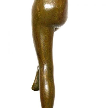 Antike Art Deco Bronzefigur von Serge Zelikson