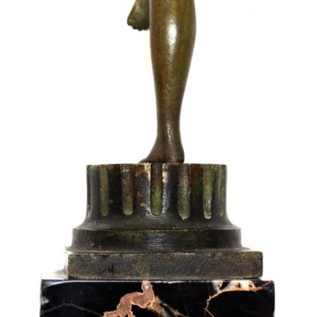 Antike Art Deco Bronzefigur von Serge Zelikson