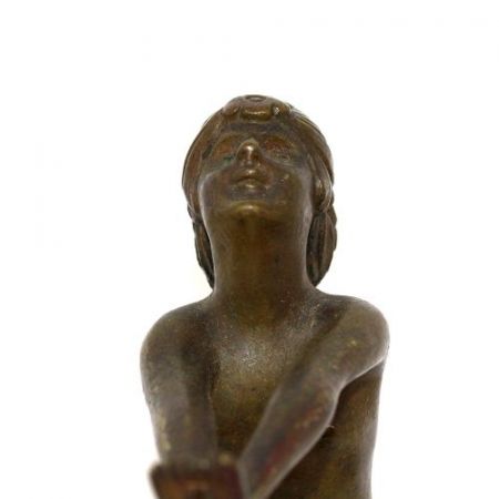 Antike Art Deco Bronzefigur von Serge Zelikson
