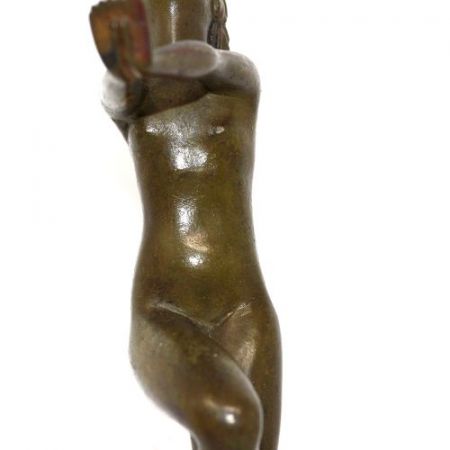Antike Art Deco Bronzefigur von Serge Zelikson