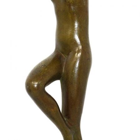 Antike Art Deco Bronzefigur von Serge Zelikson