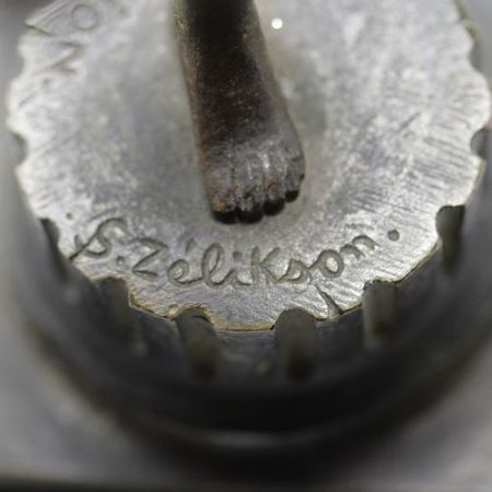 Antike Art Deco Bronzefigur von Serge Zelikson