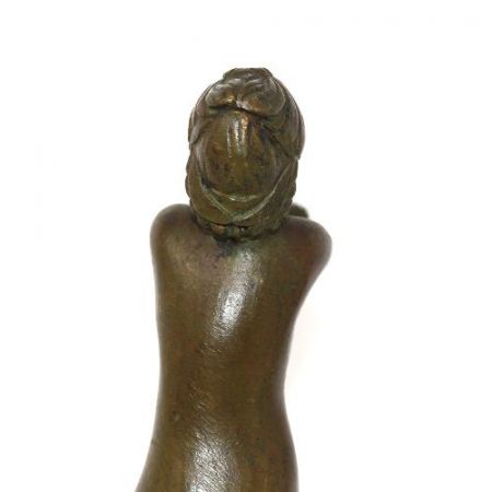 Antike Art Deco Bronzefigur von Serge Zelikson