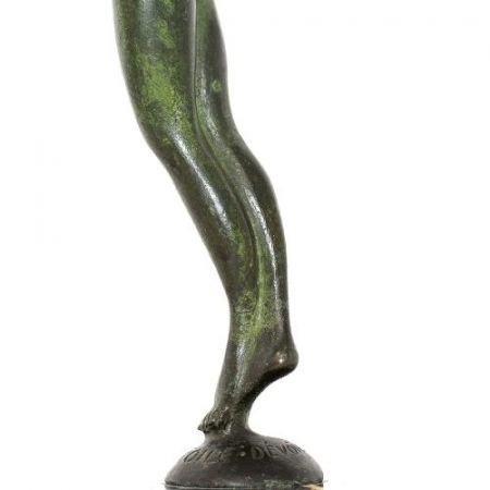 Antike Art Deco Bronzefigur von Serge Zelikson