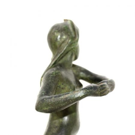 Antike Art Deco Bronzefigur von Serge Zelikson