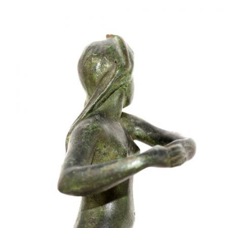 Antike Art Deco Bronzefigur von Serge Zelikson