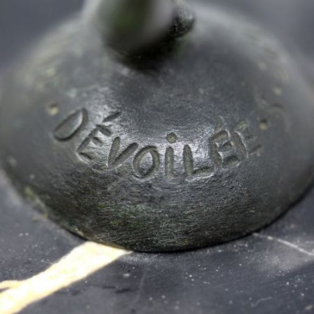 Antike Art Deco Bronzefigur von Serge Zelikson