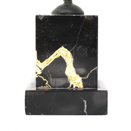 Antike Art Deco Bronzefigur von Serge Zelikson