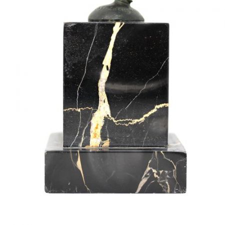 Antike Art Deco Bronzefigur von Serge Zelikson