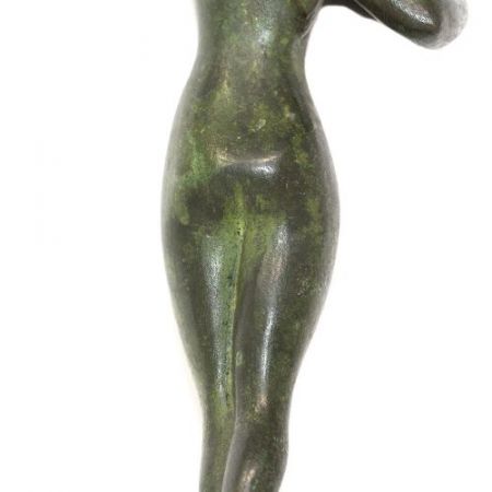Antike Art Deco Bronzefigur von Serge Zelikson