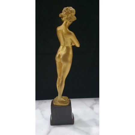 Antike vergoldete Bronzeskulptur aus dem frühen 20. Jahrhundert