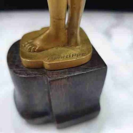 Antike vergoldete Bronzeskulptur aus dem frühen 20. Jahrhundert