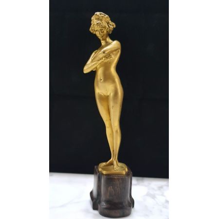 Antike vergoldete Bronzeskulptur aus dem frühen 20. Jahrhundert